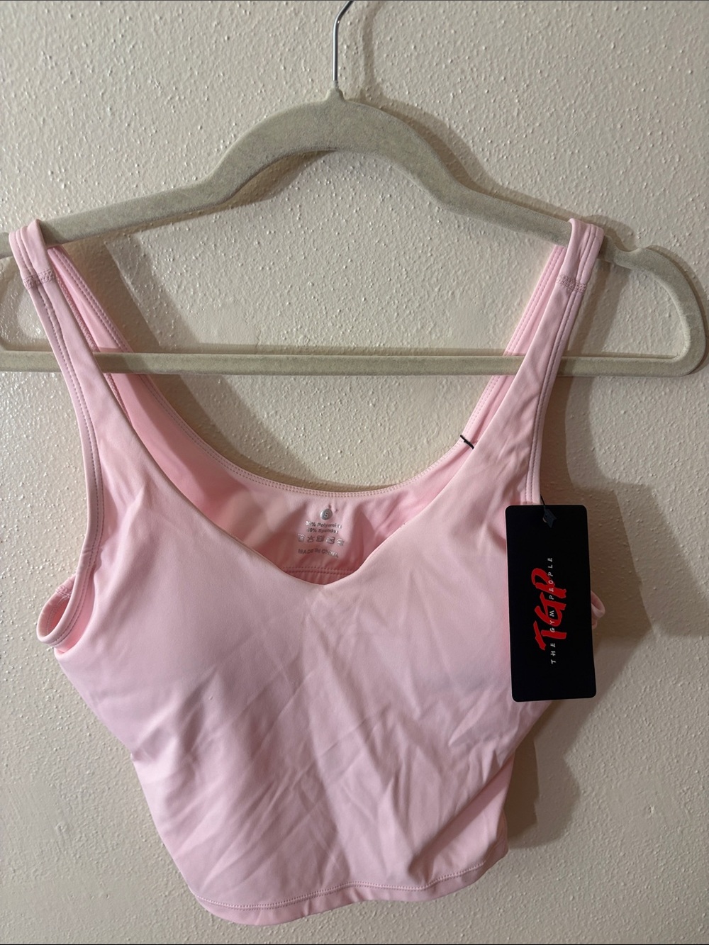 Teyl Light Pink Tank Crop Top